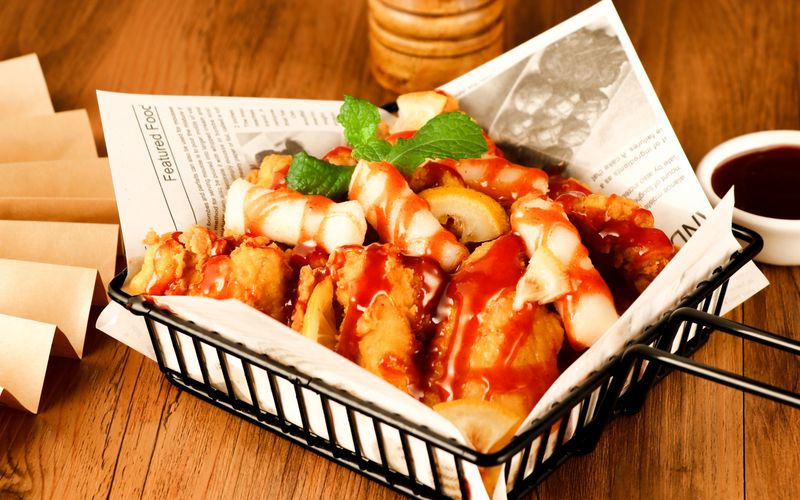 Hangry Joe's signature hot chicken sandwich with spicy glaze